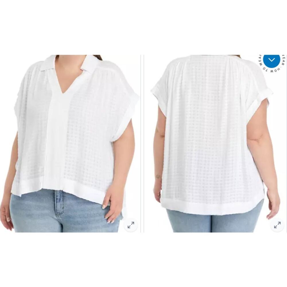 Wonderly Gauze Hi Lo Tunic Oversized Semi Sheer Boho Size L